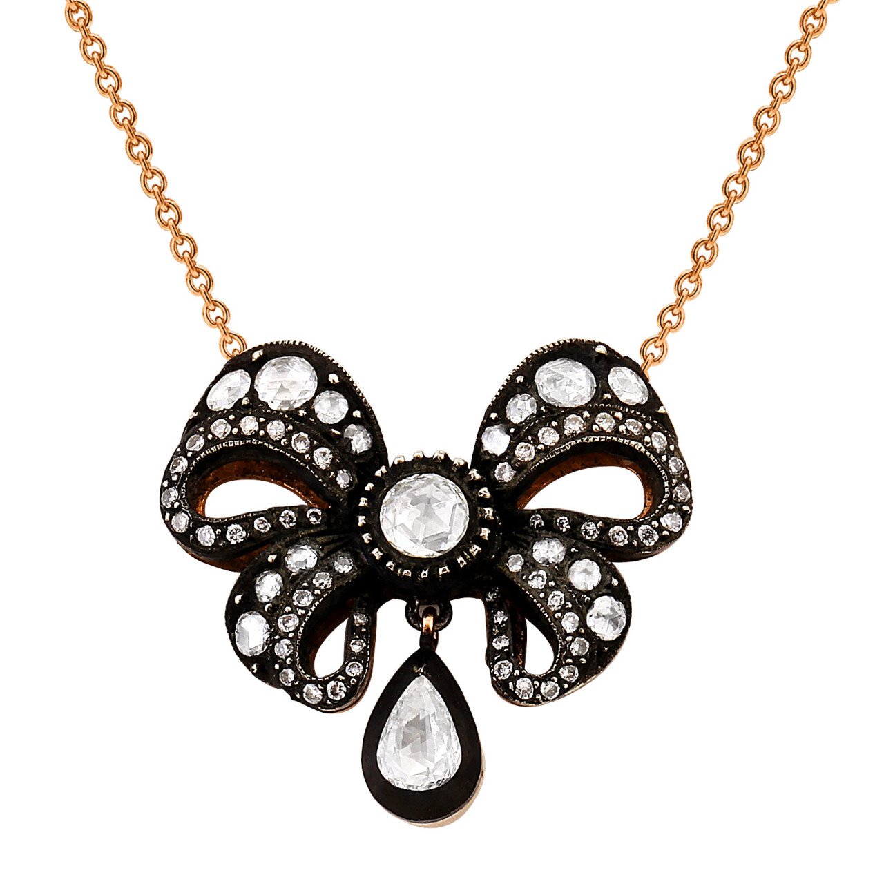 DIAMOND NECKLACE bow EG 10883