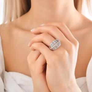 TY 2013 Altın Yüzük Beyaz Altın