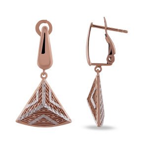 Gold Earrings Rose Gold 4g TSM 2211