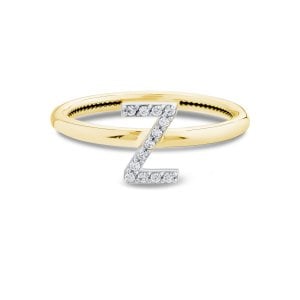 TY 3108 Altın Z Harfi Yüzük Sarı Altın