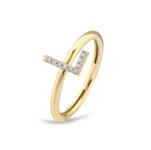 TY 3103 Altın L Harfi Yüzük Sarı Altın