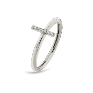 TY 3096 Altın I Harfi Yüzük Beyaz Altın