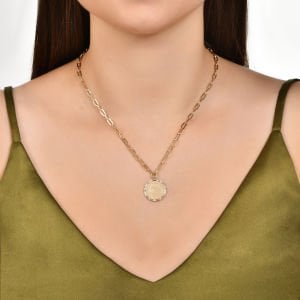 SNK 010 Kova Burcu Altın Kolye
